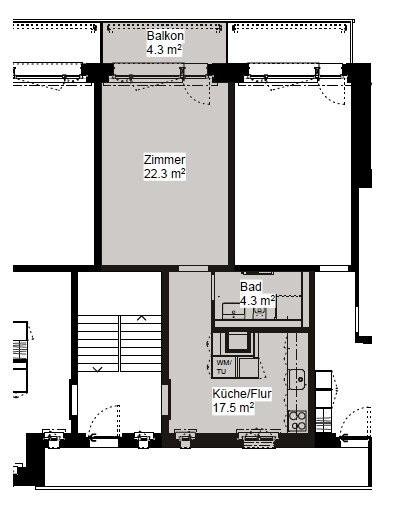 1 room apartment