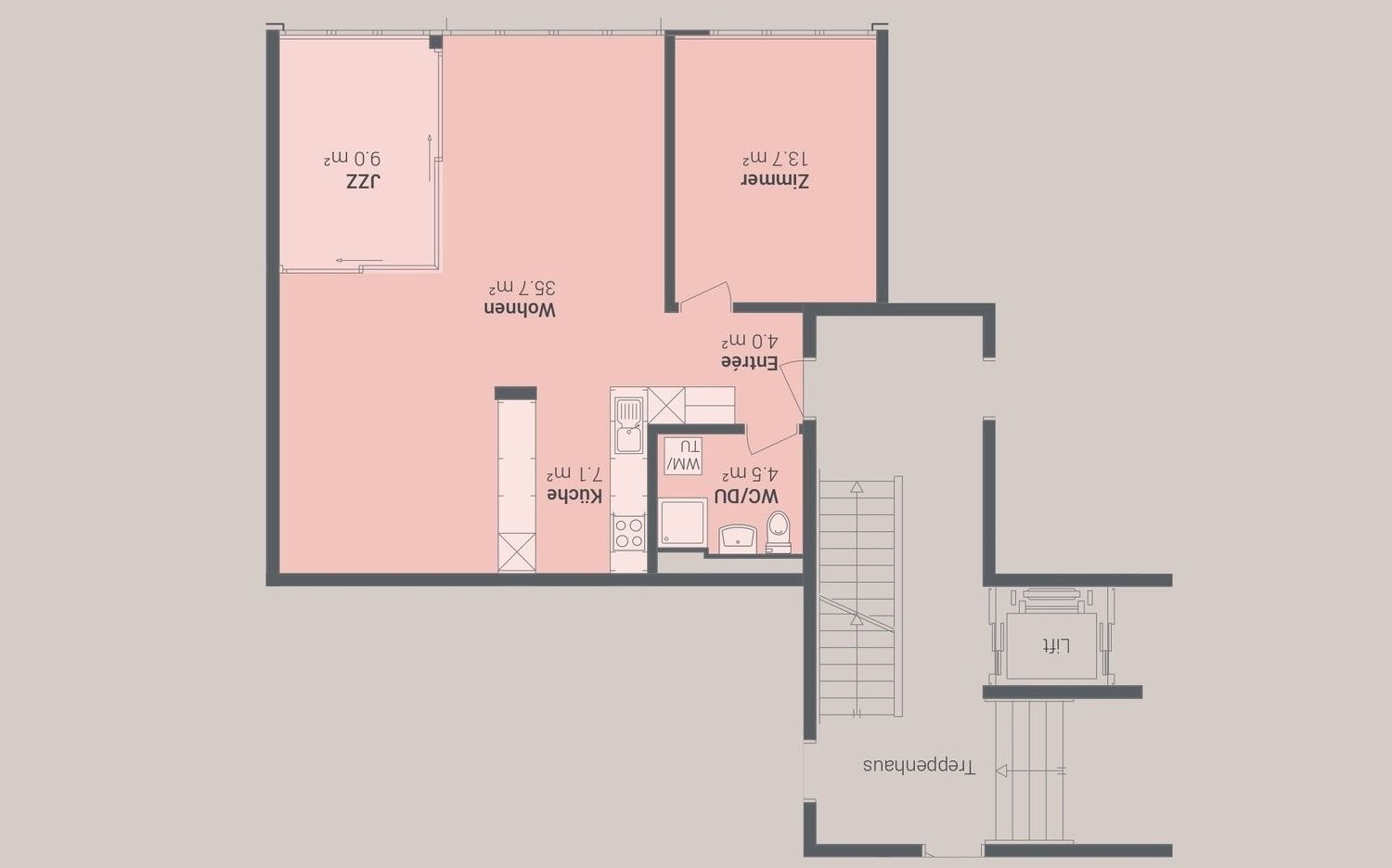 2 ½ rooms apartment