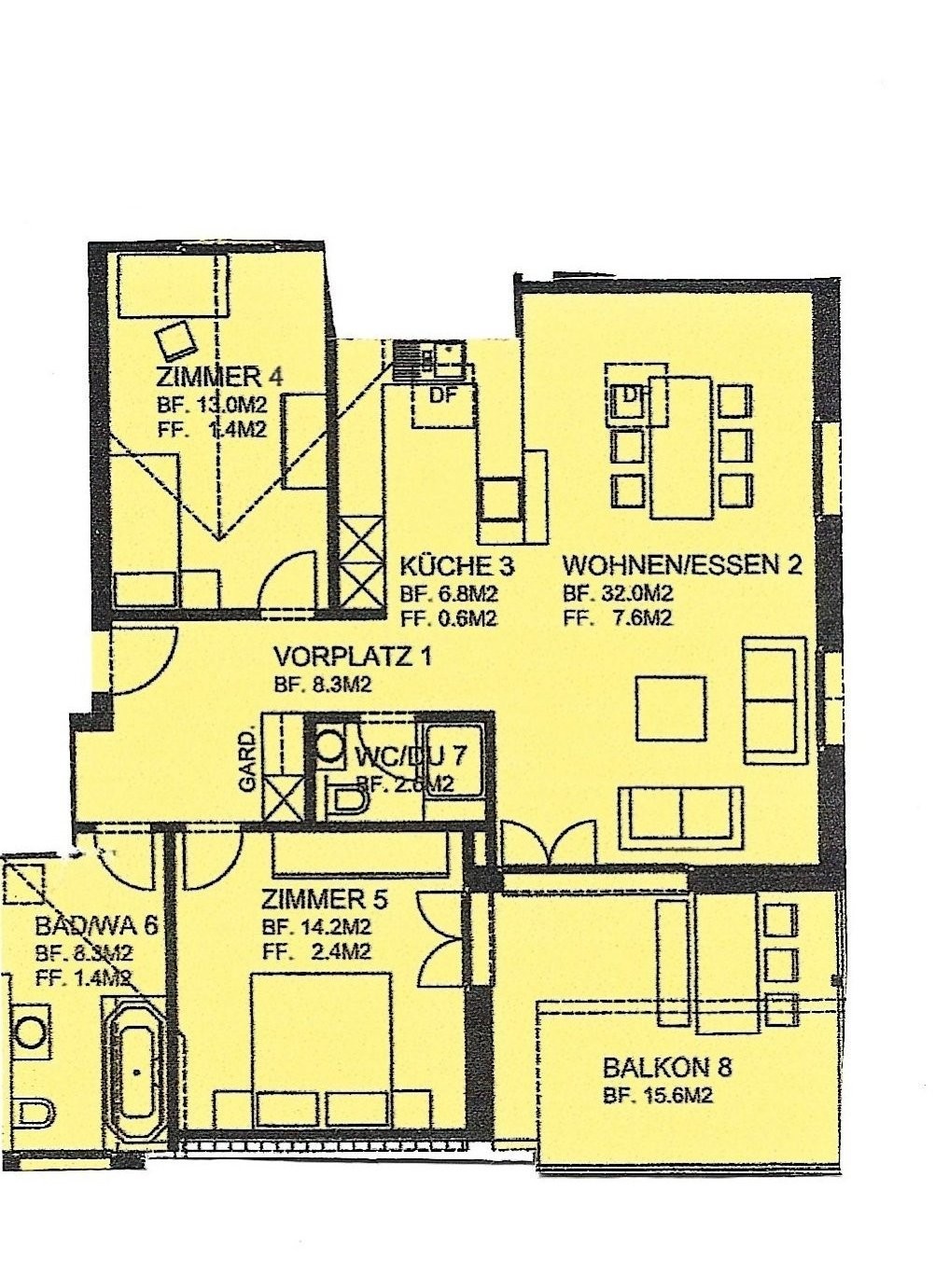 3 ½ rooms apartment