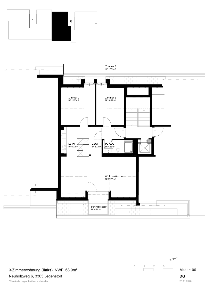 Appartement de 3 ½ pièces