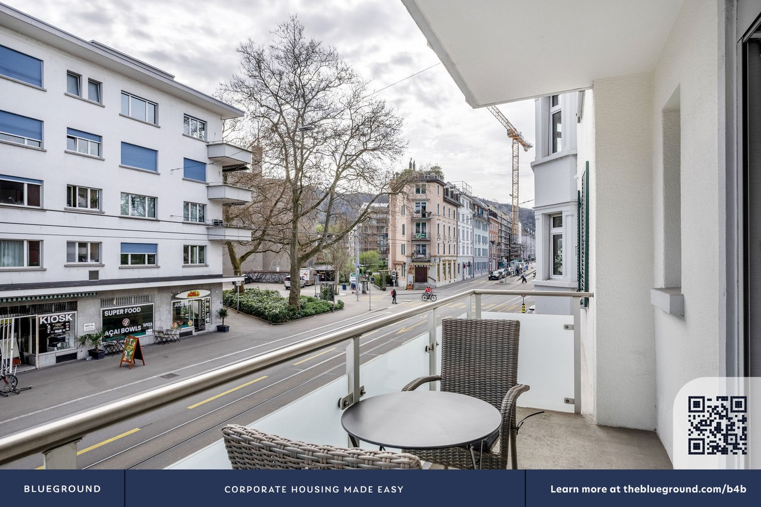 2 ½ rooms furnished flat