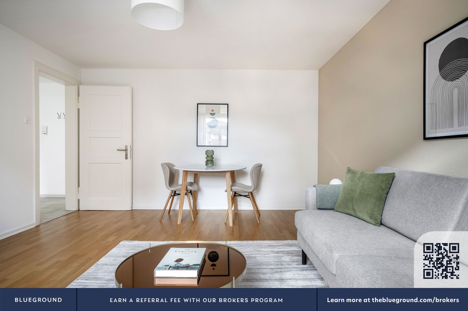 2 ½ rooms furnished flat