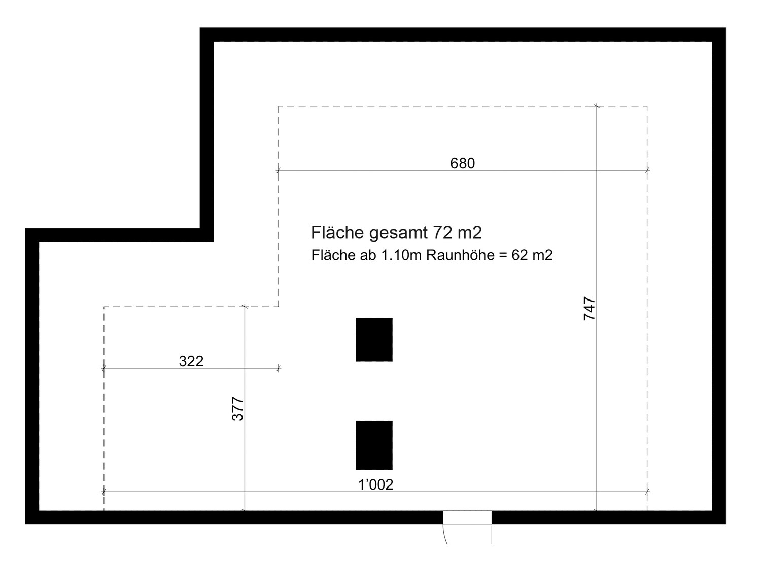 62-72m² commercial