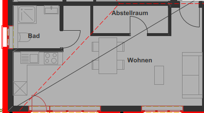 1 ½ rooms apartment