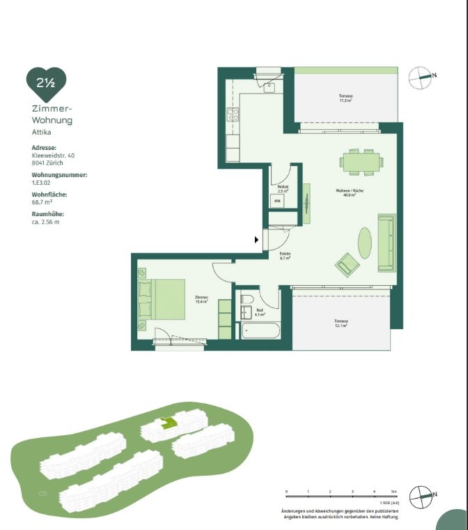 2 ½ rooms attic flat, Foto 6 von 6