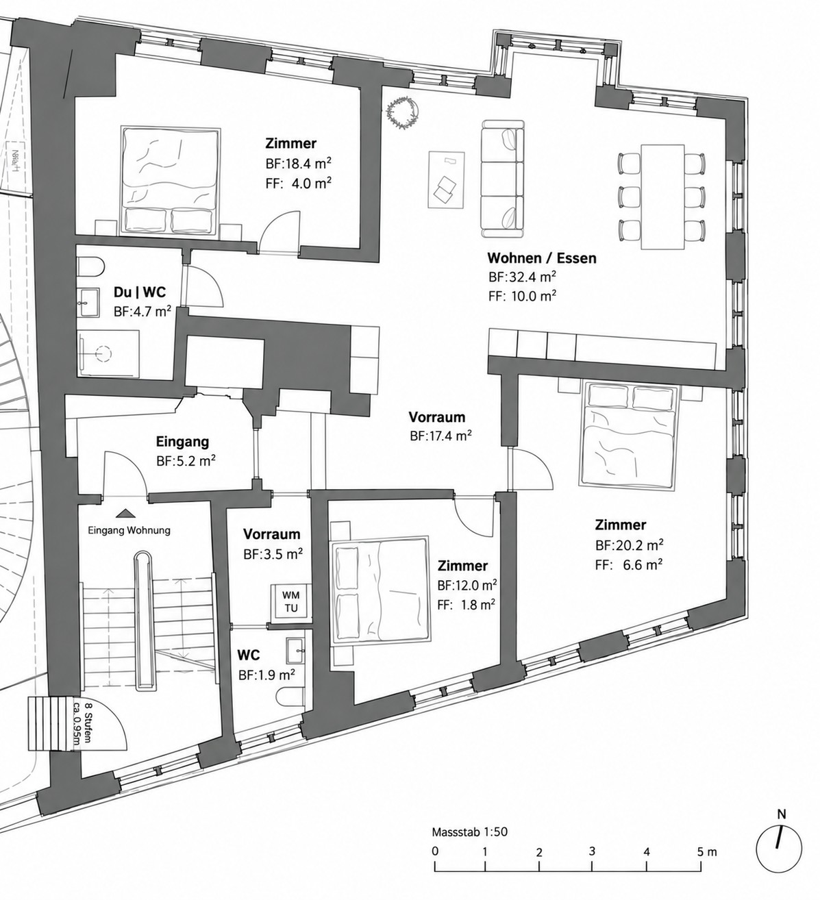 4 ½ rooms apartment
