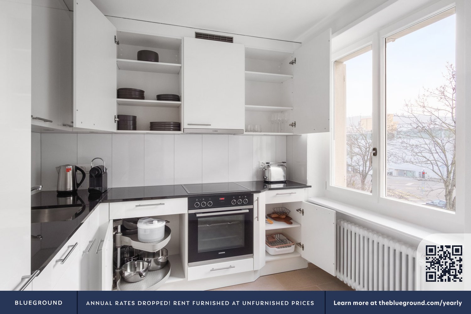 3 ½ rooms furnished flat