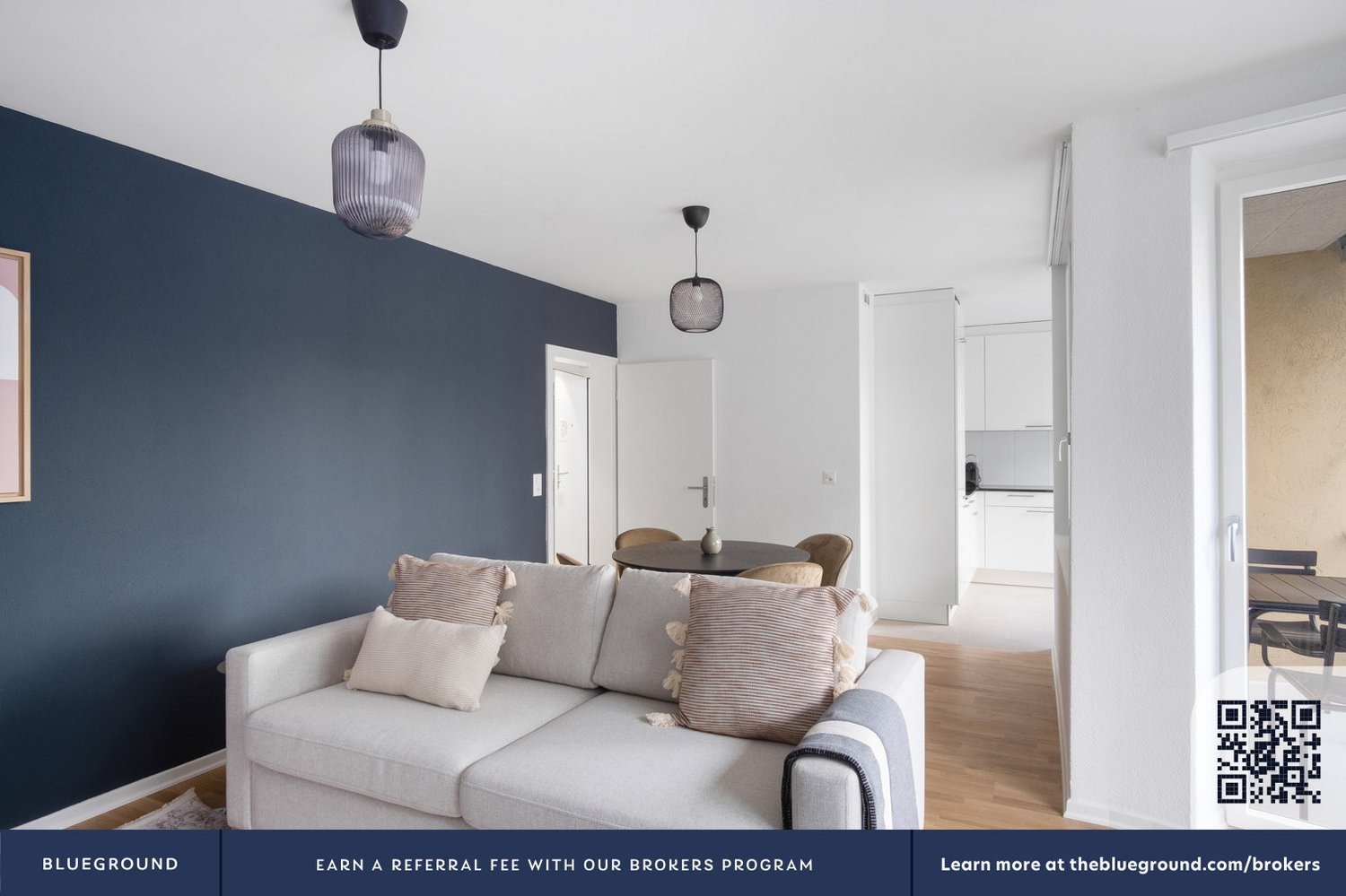3 ½ rooms furnished flat