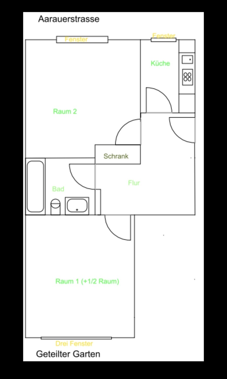 2 ½ rooms apartment