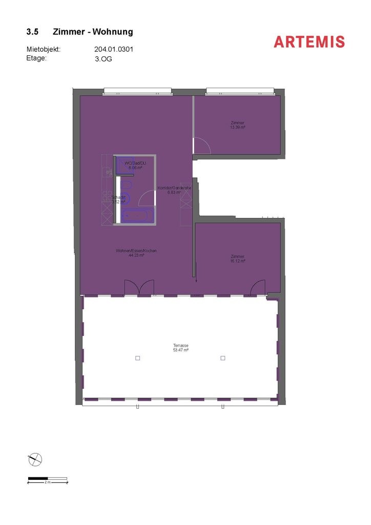 3 ½ rooms attic flat, Foto 1 von 10