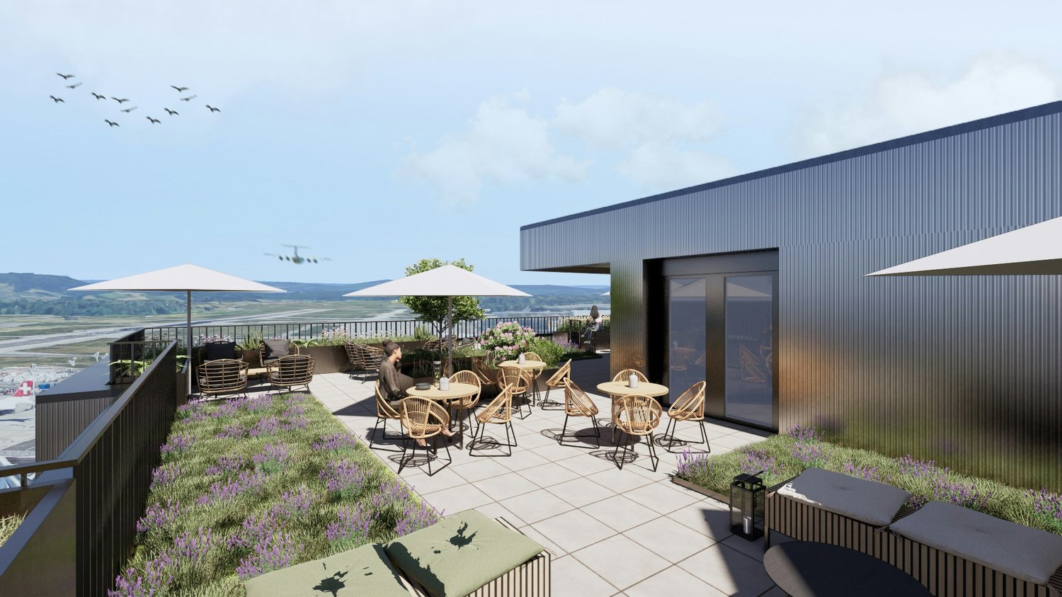 500m² office