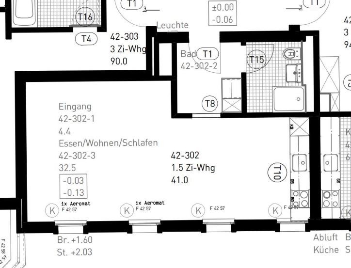 1 ½ rooms apartment
