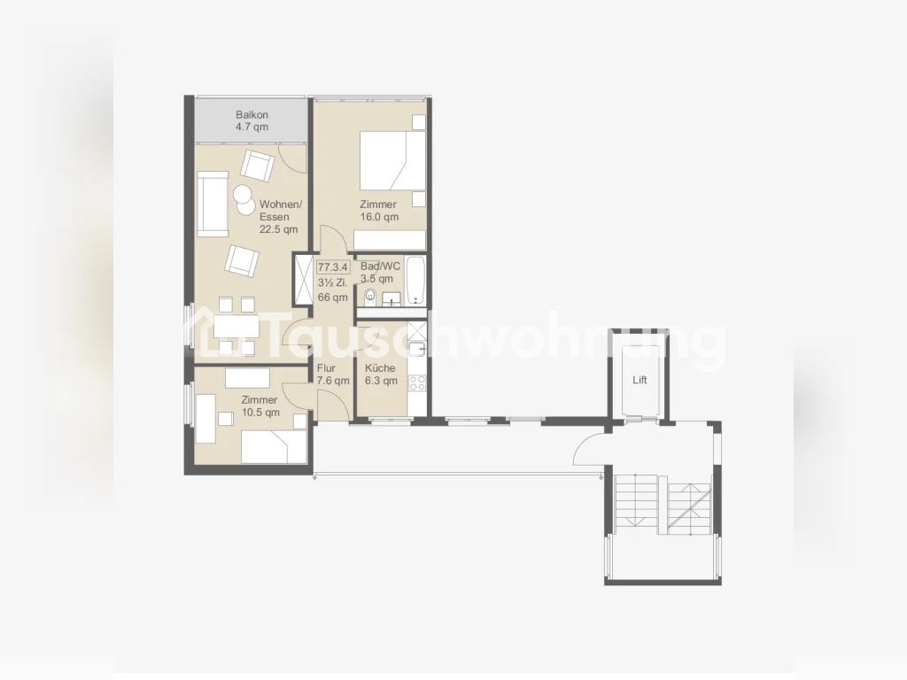 3 ½ rooms apartment, Foto 7 von 8