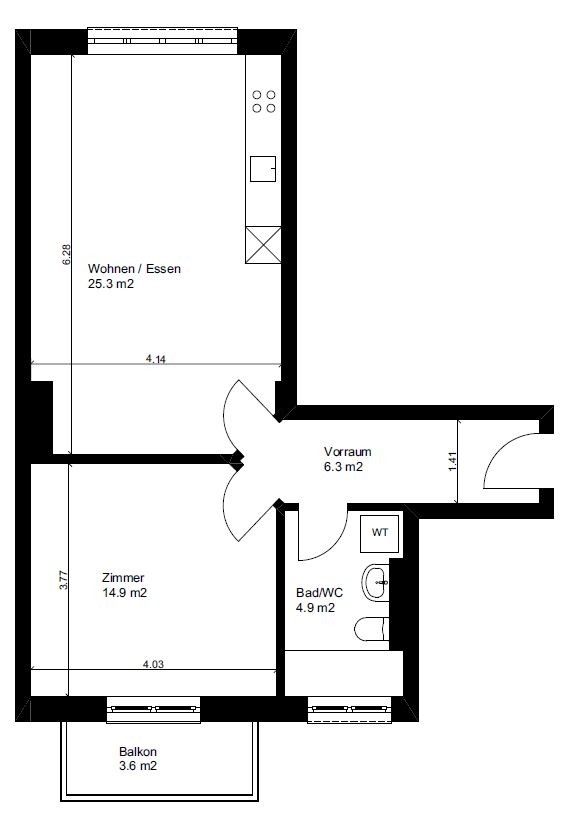 2 rooms apartment, Foto 1 von 9