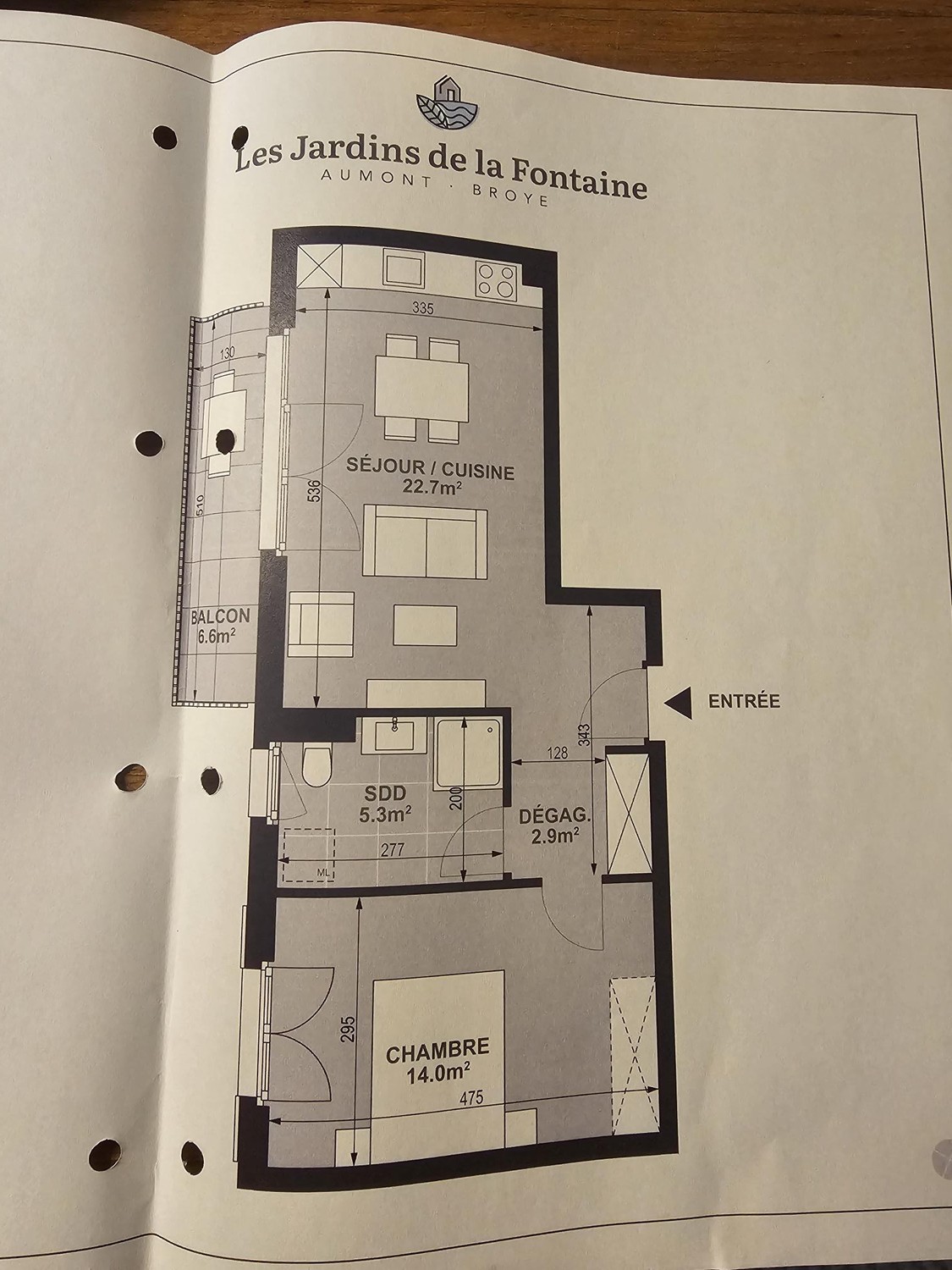 2 ½ rooms apartment