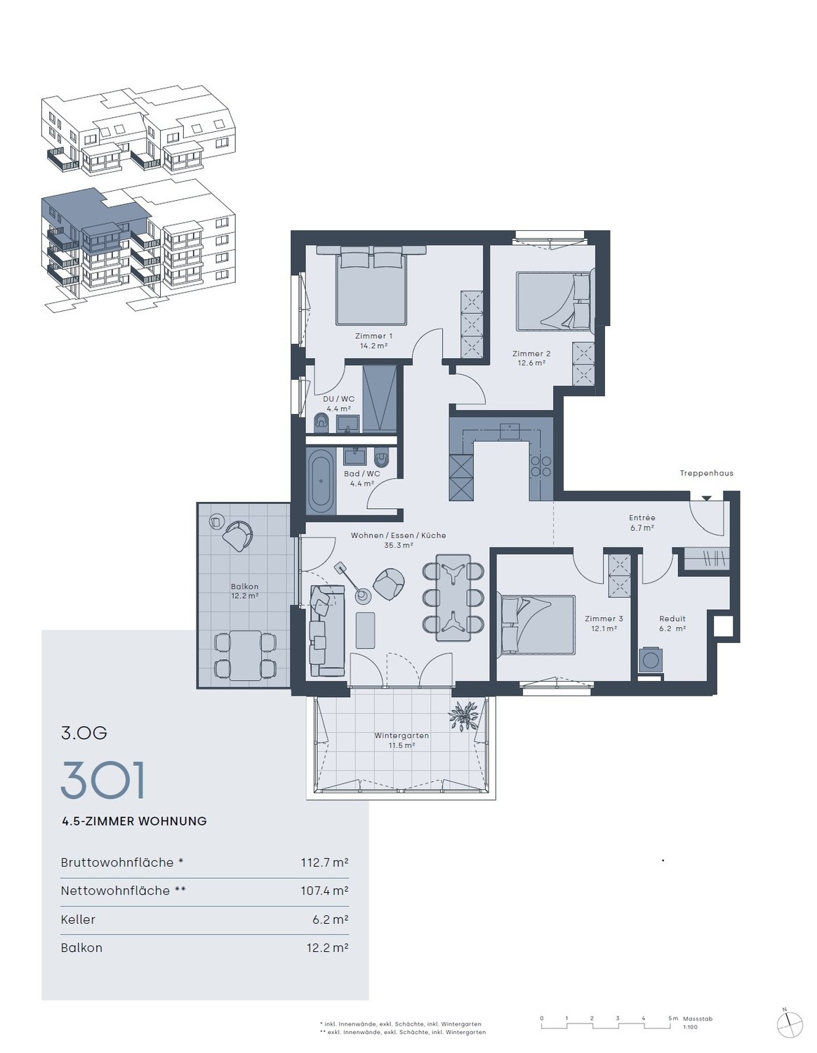 4 ½ Zimmer Wohnung