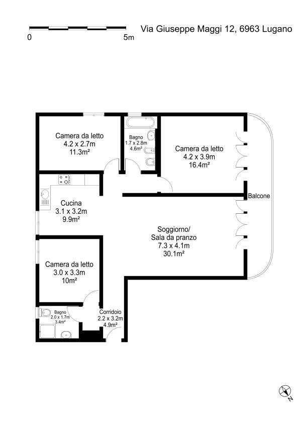 4 ½ rooms apartment