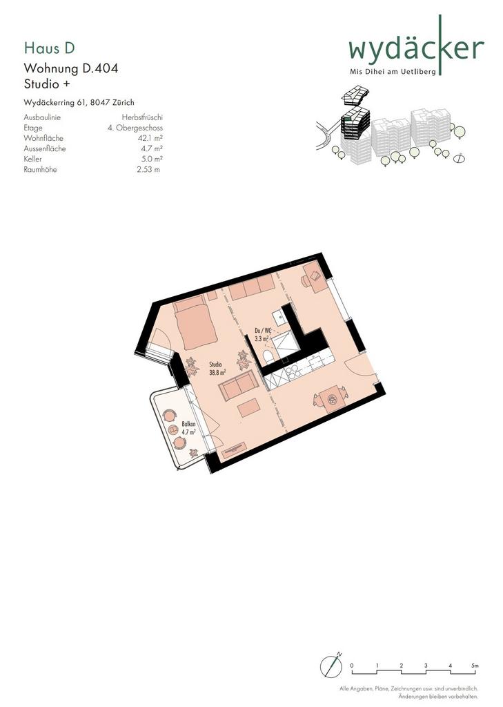 1 ½ rooms apartment, Foto 4 von 4