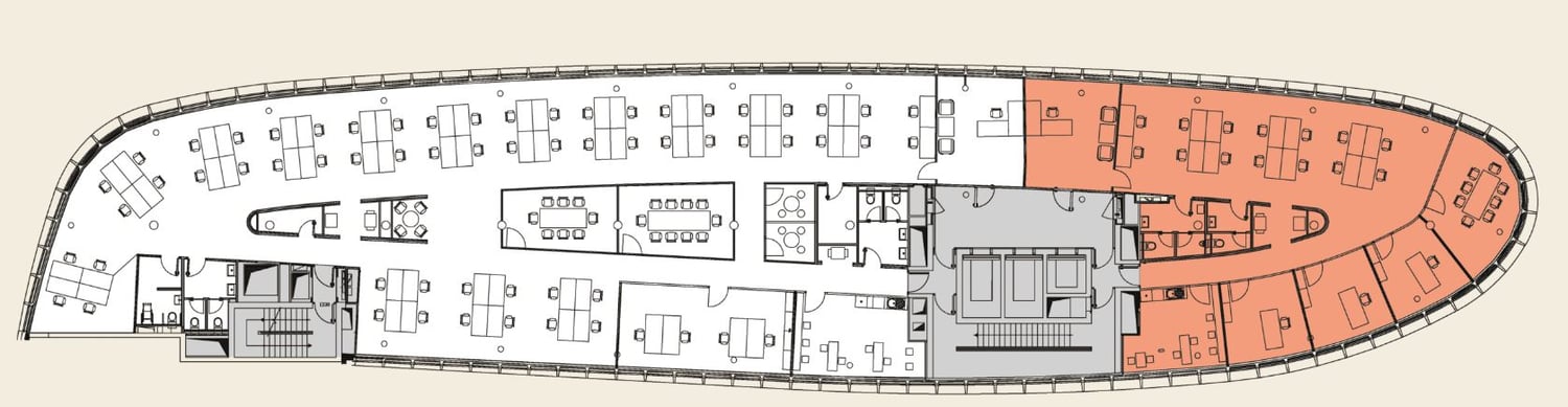 2670m² office