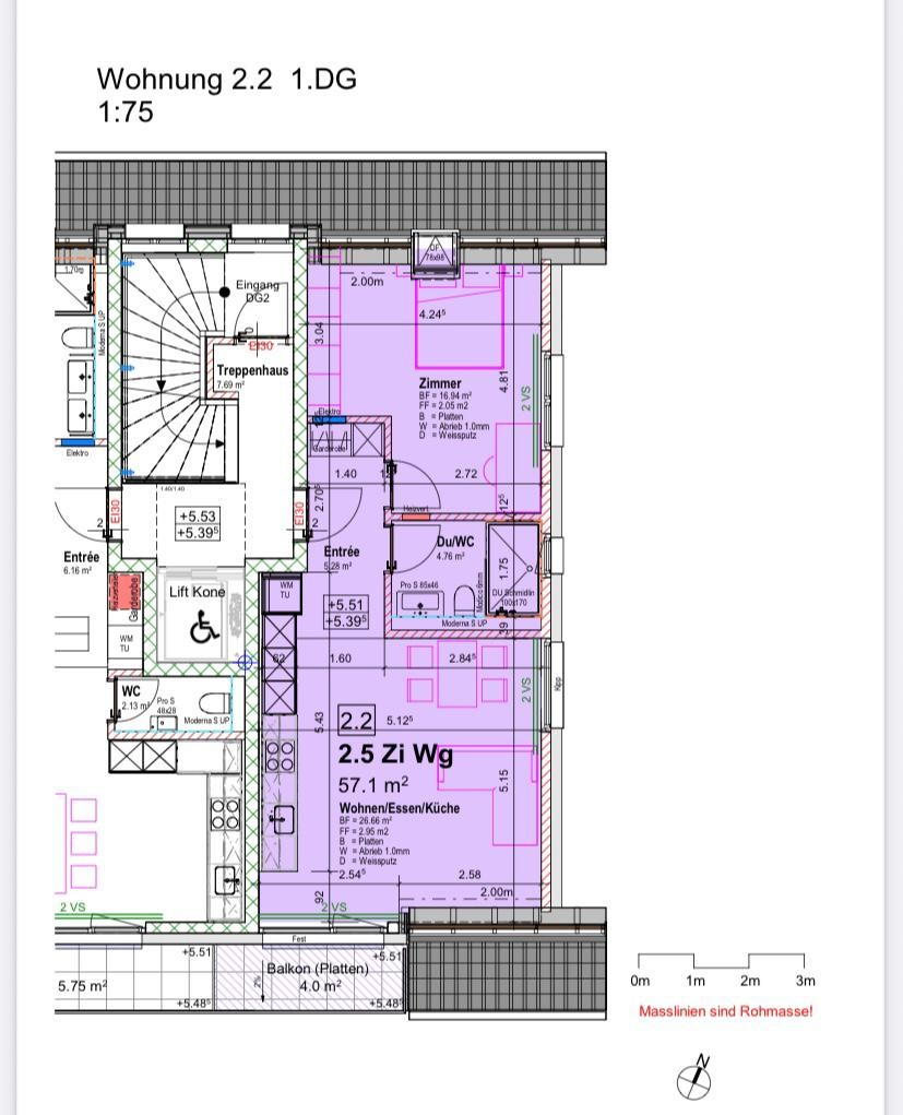 2 ½ rooms apartment