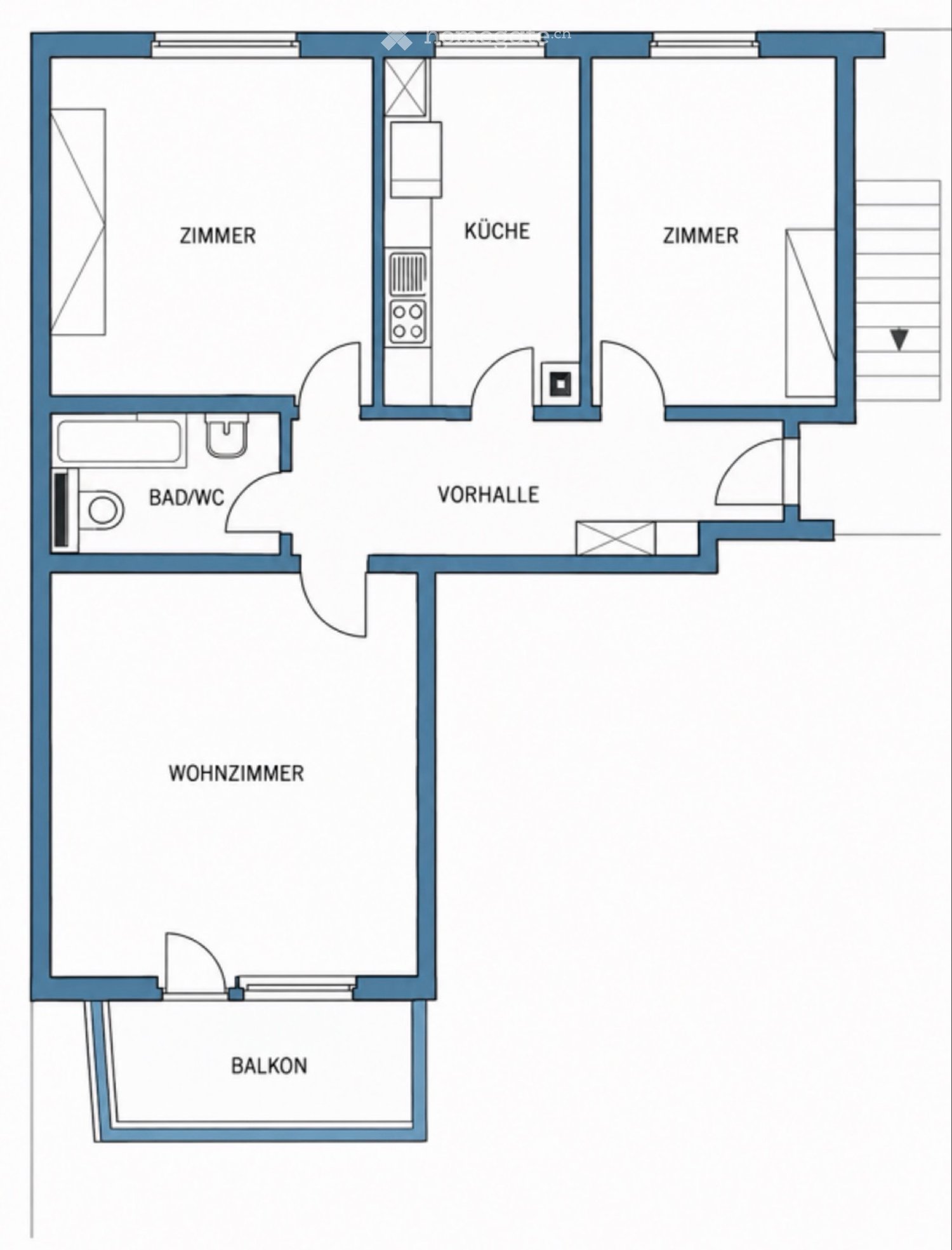 3 rooms apartment, Foto 2 von 5