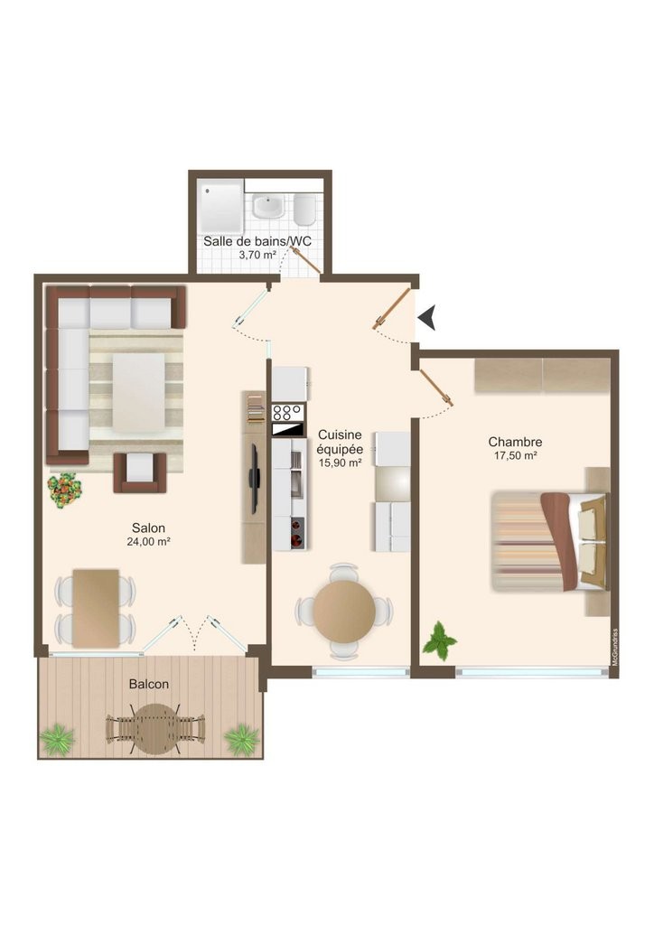 2 ½ Zimmer Wohnung, Foto 7 von 7