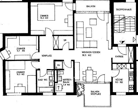 4 ½ rooms apartment