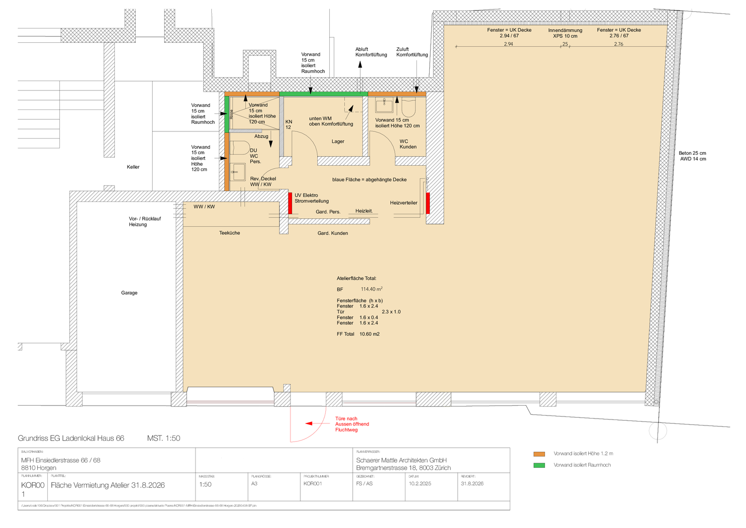 Atelier di 114m²