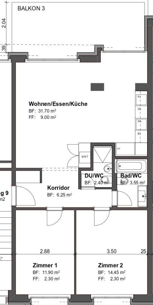 3 rooms apartment, Foto 5 von 5