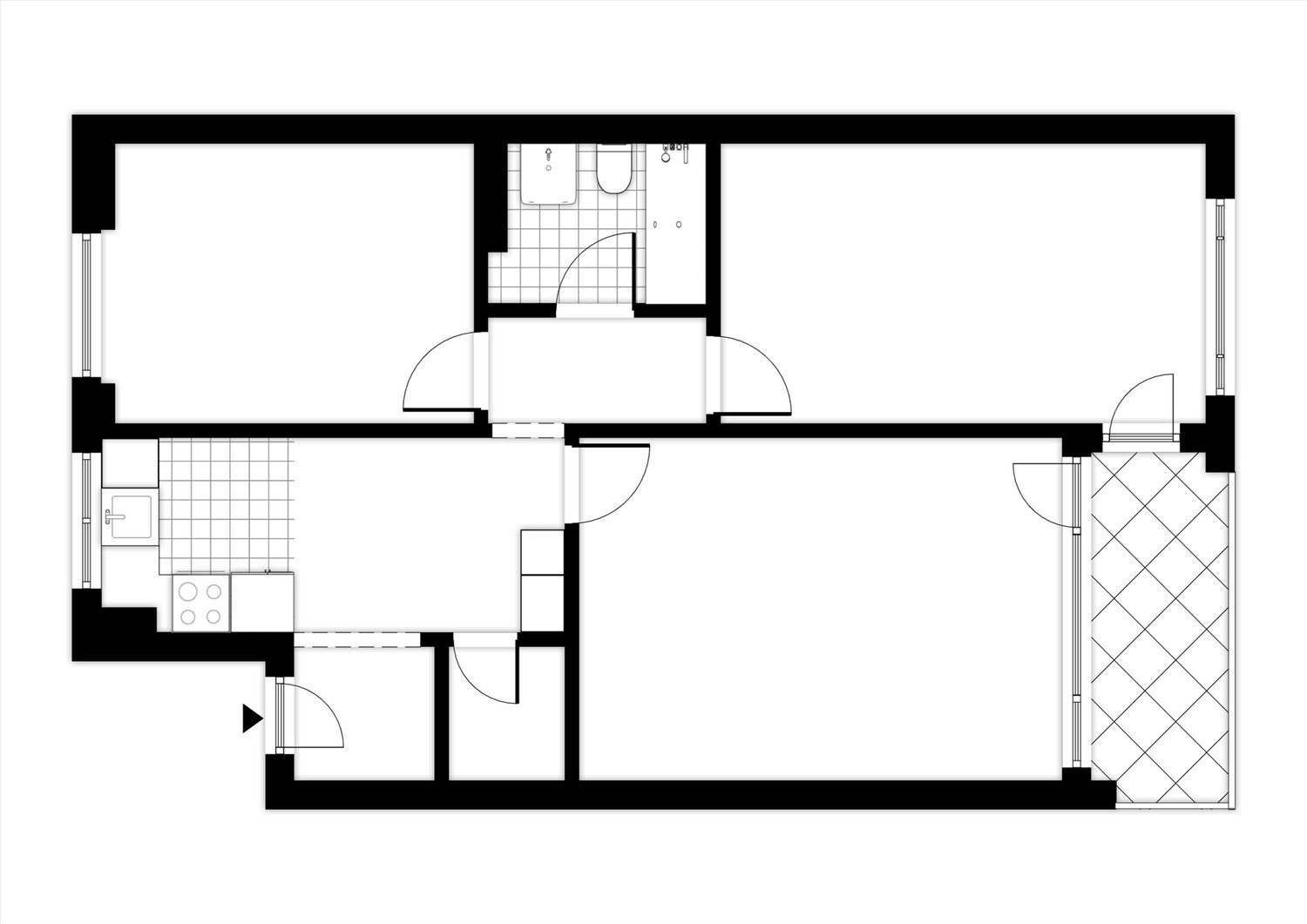 3 ½ rooms apartment