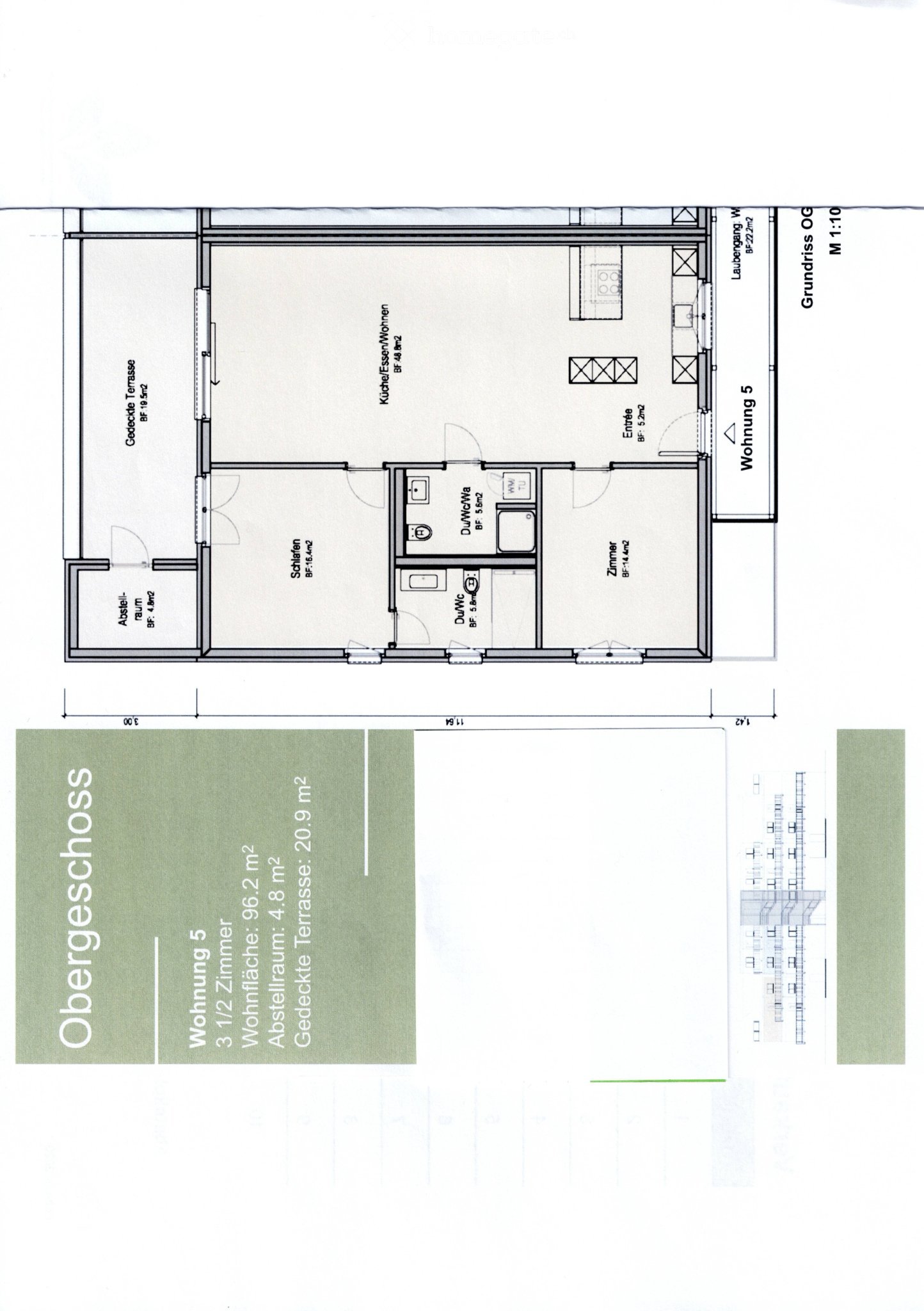 3 ½ rooms apartment