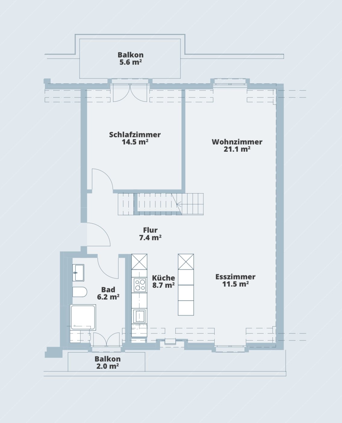 3 ½ rooms attic flat, Foto 5 von 7