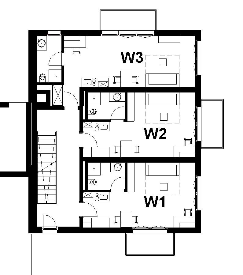 1 ½ rooms apartment