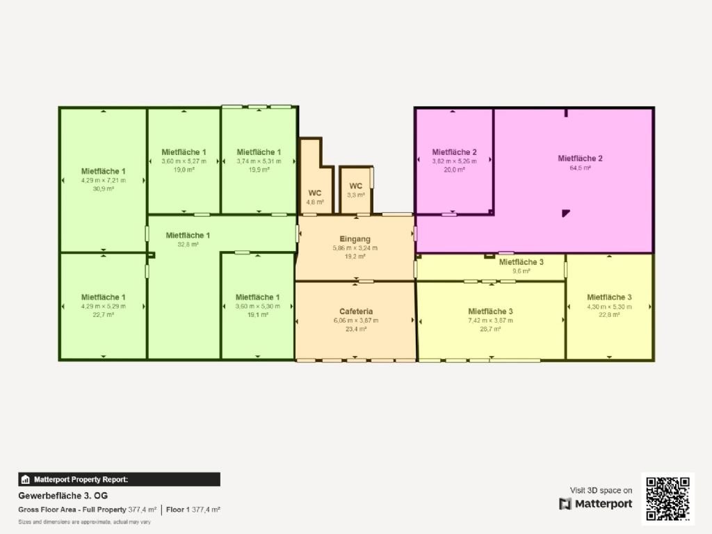85m² office
