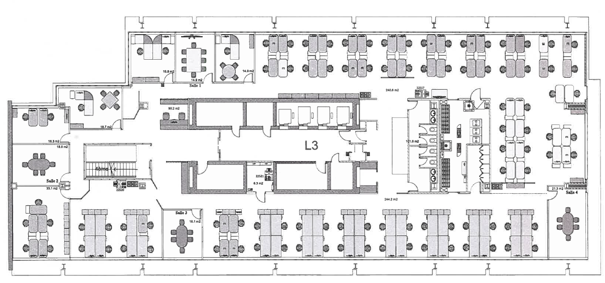1620m² Büro