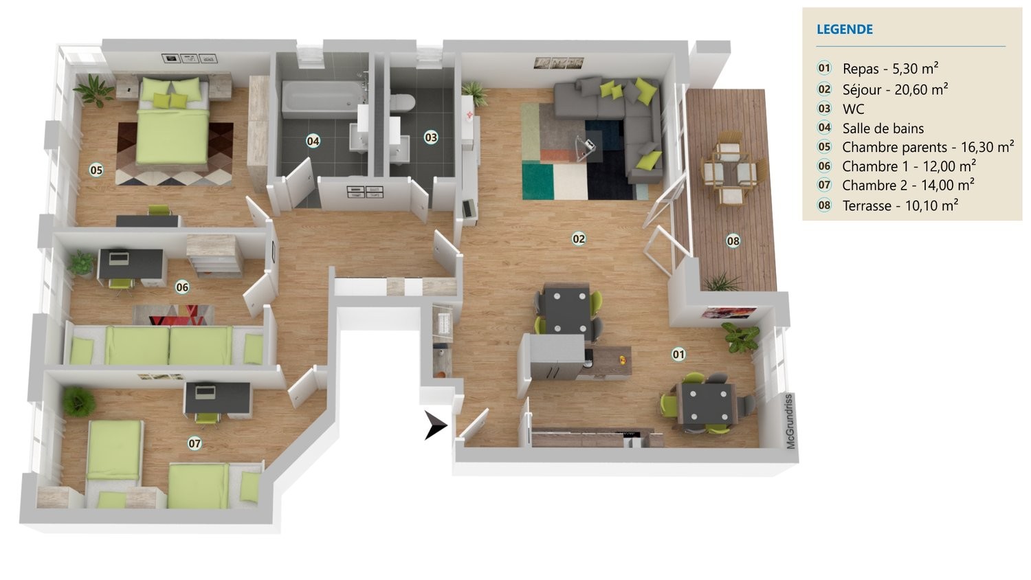 4 ½ rooms apartment (7)