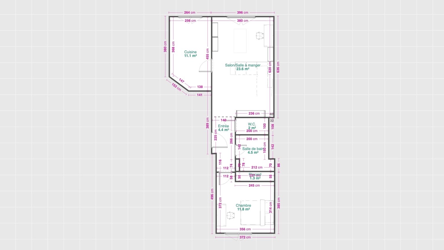 3 rooms apartment, photo 3 sur 3