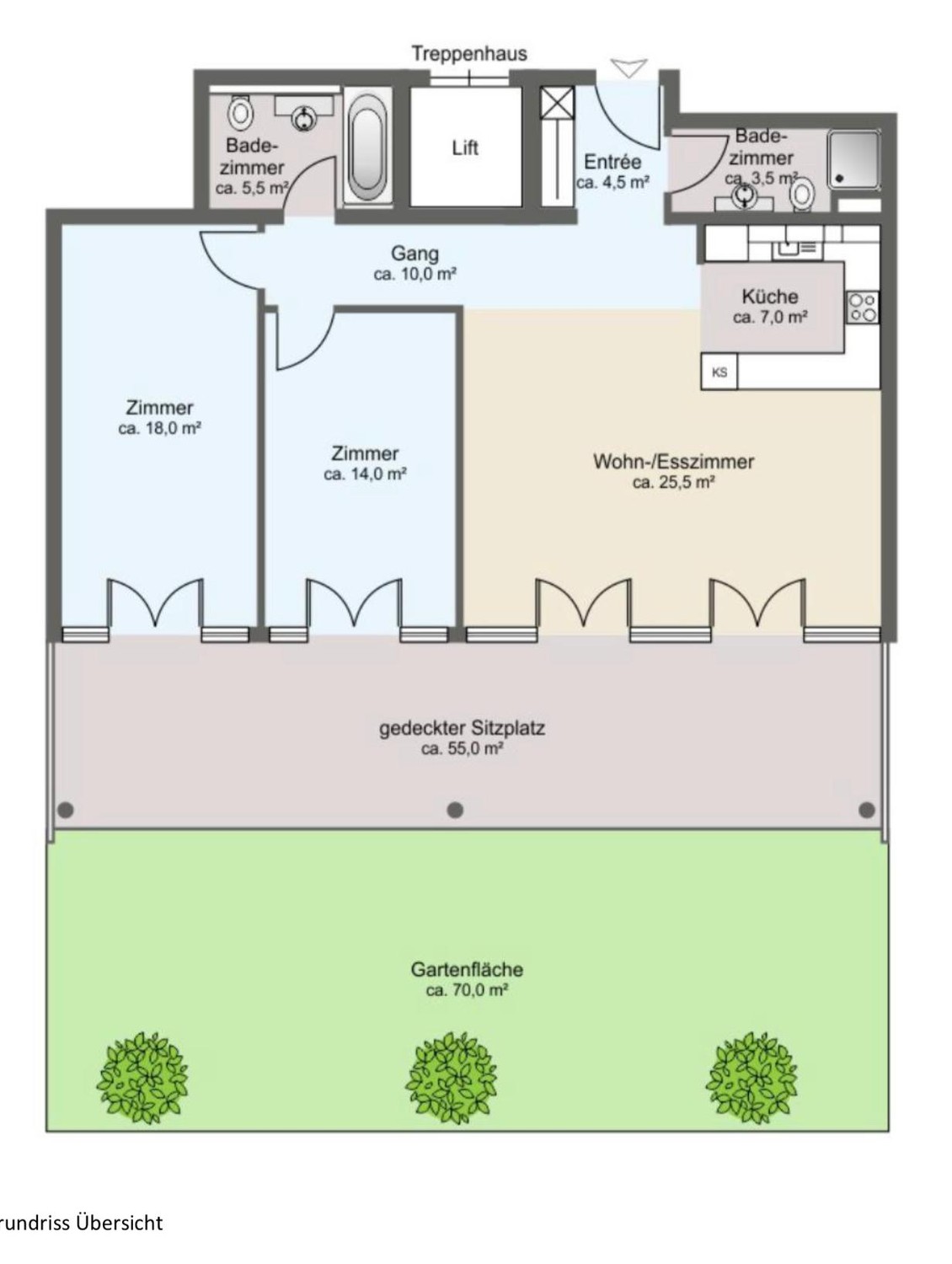 3 ½ rooms apartment