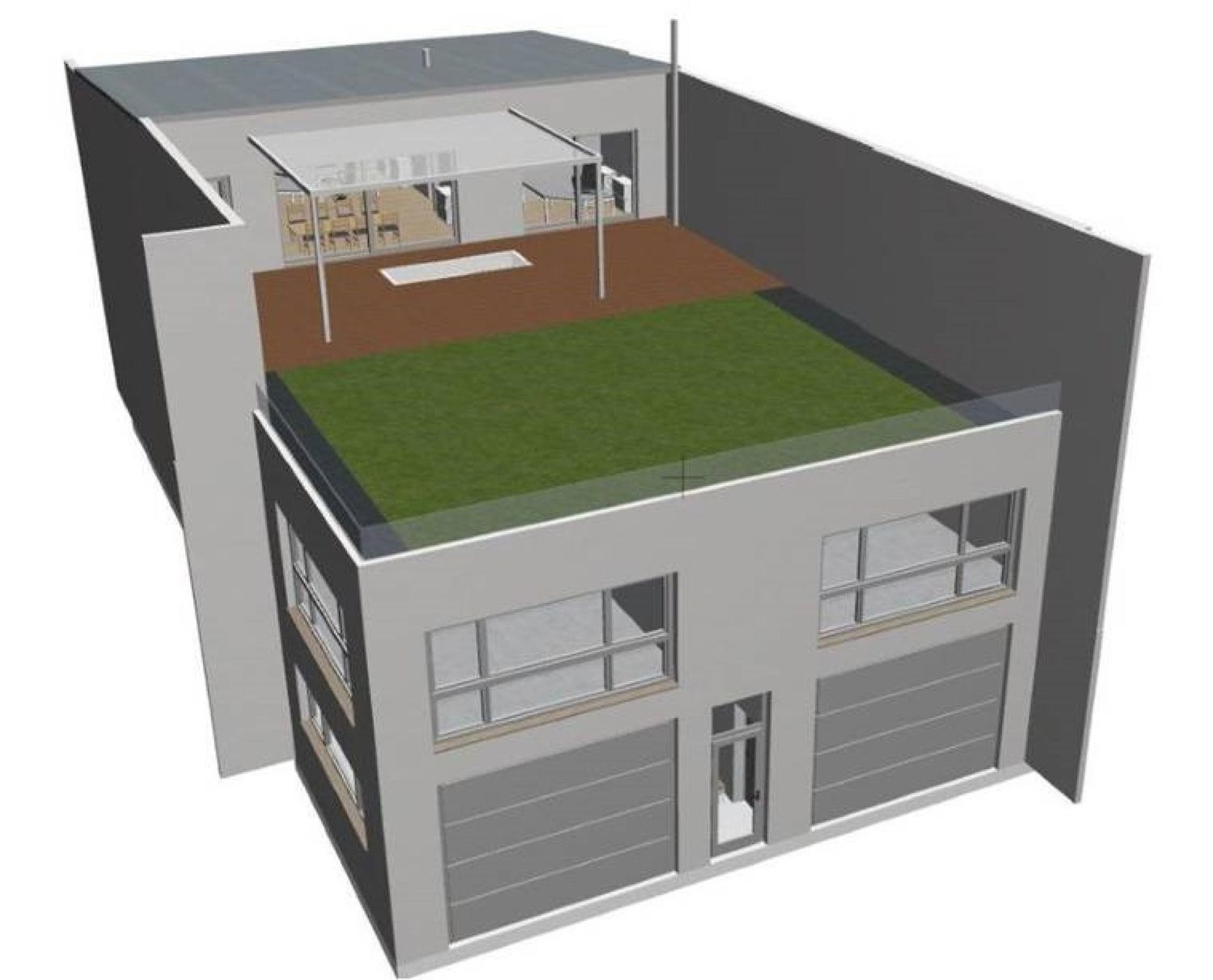 700m² living / commercial building
