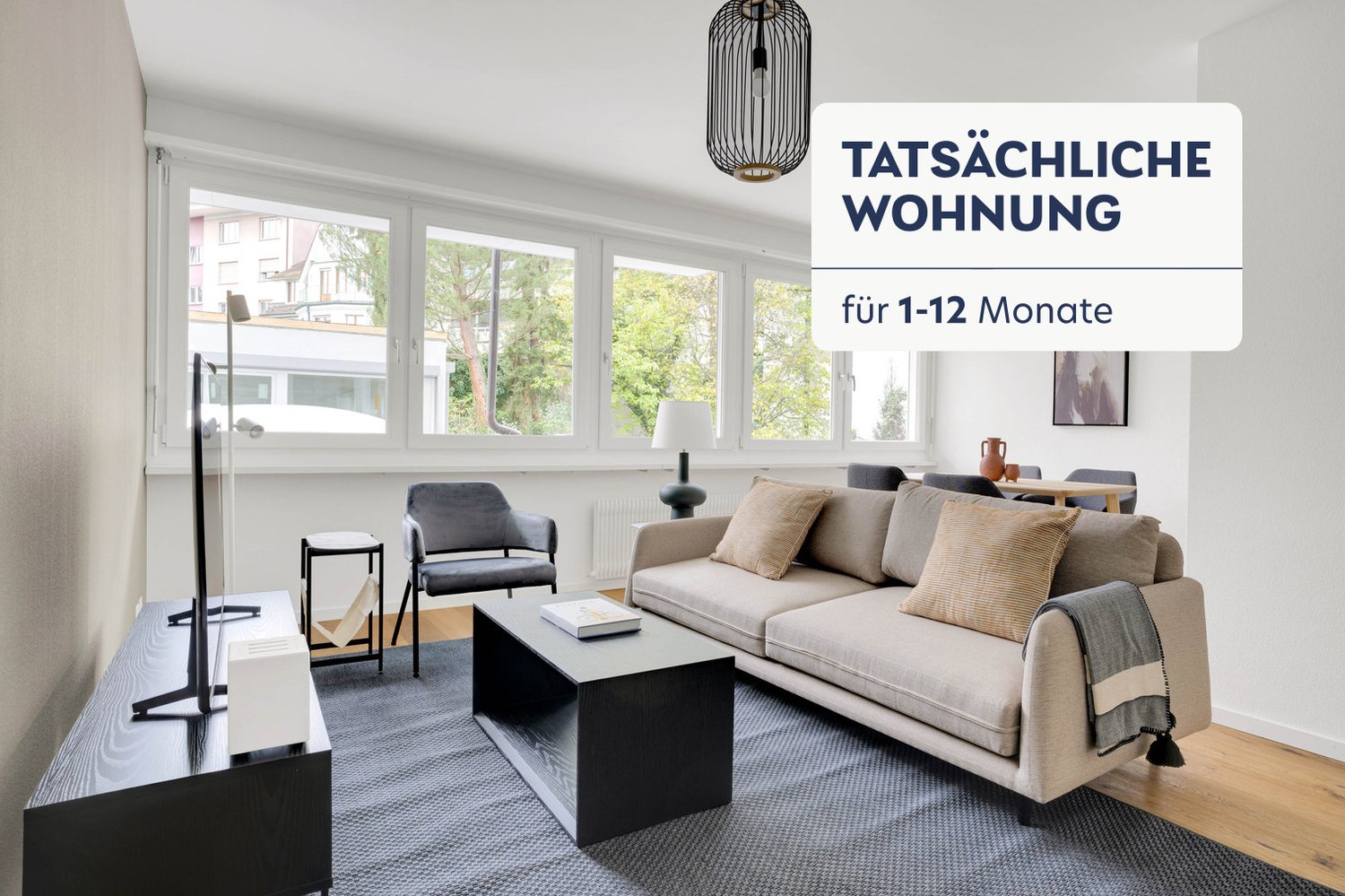2 ½ pièces appartement meublé