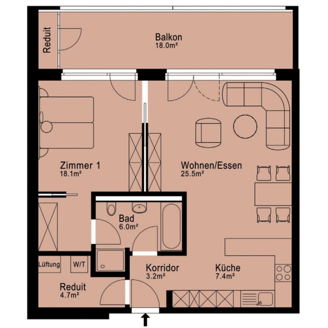 2 ½ rooms apartment, Foto 5 von 6