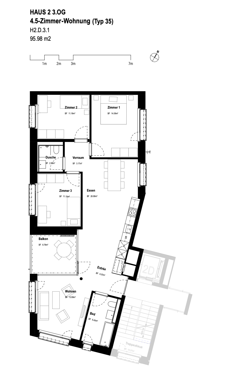 4 ½ rooms apartment