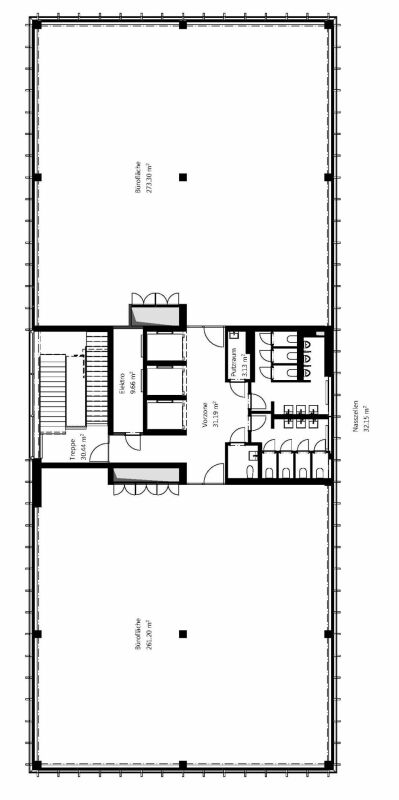 580m² office