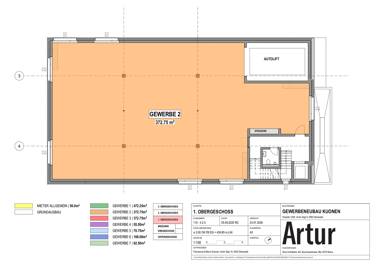 Objet industriel de 372m²