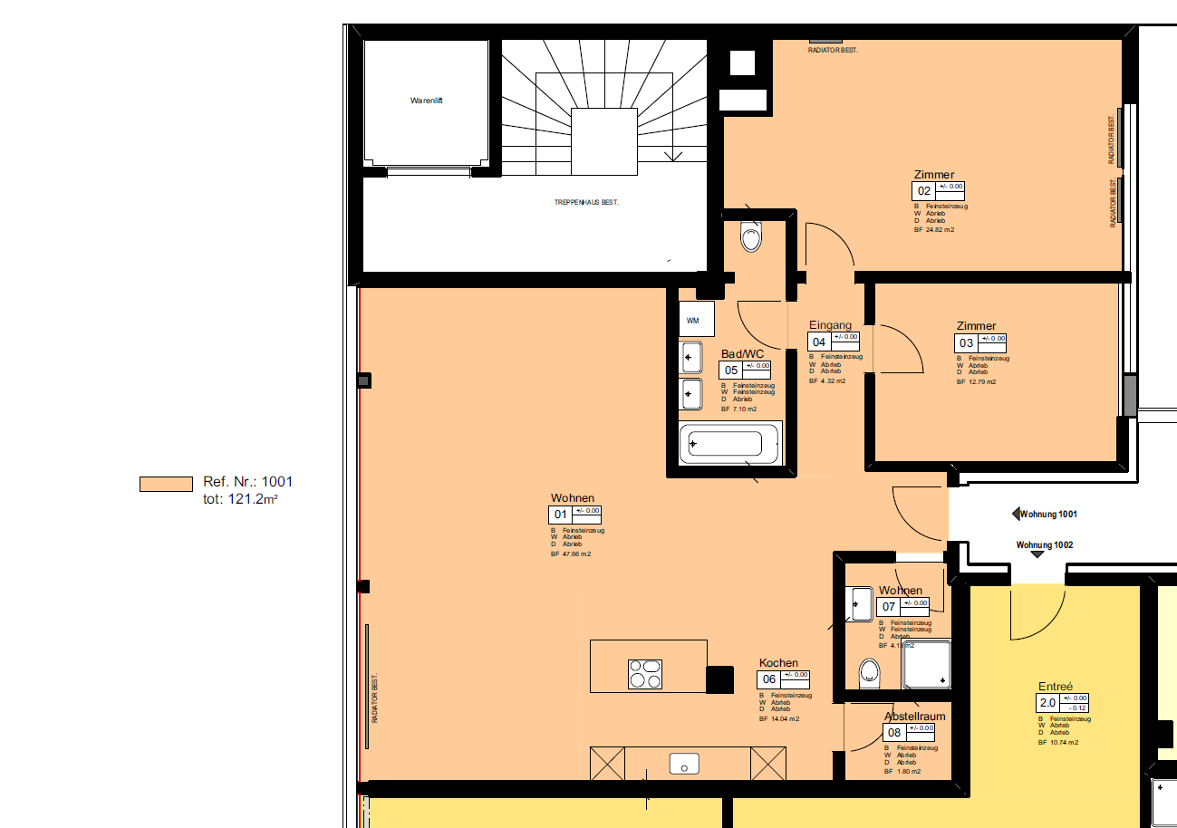 Appartement de 3 ½ pièces