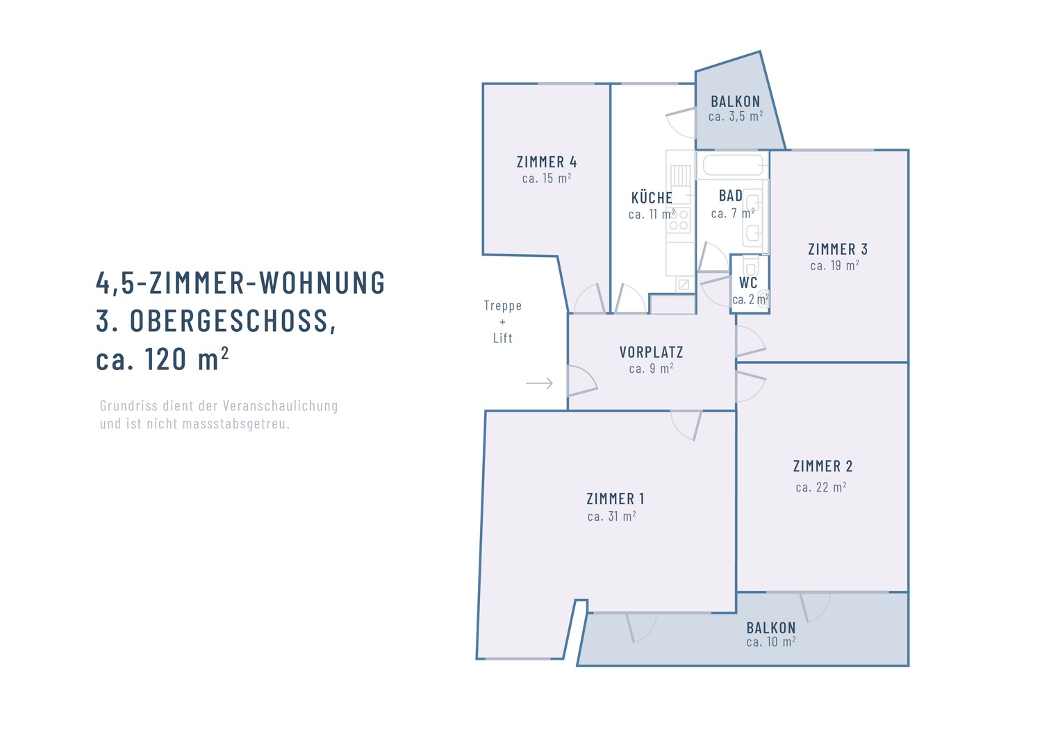 4 ½ rooms apartment, Foto 4 von 10