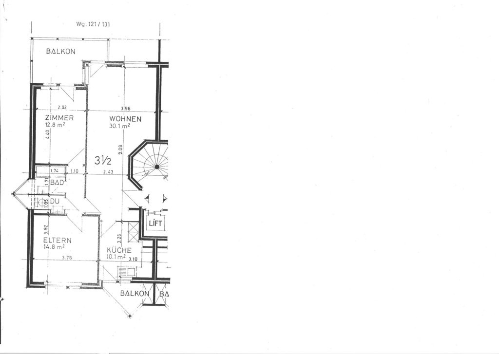 Appartamento di 3 ½ locali