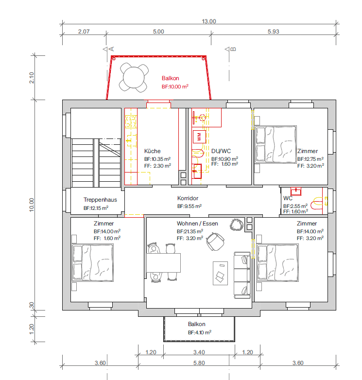 4 ½ rooms apartment