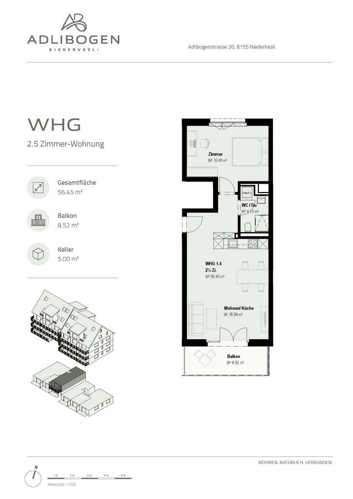 2 ½ rooms apartment, Foto 5 von 6