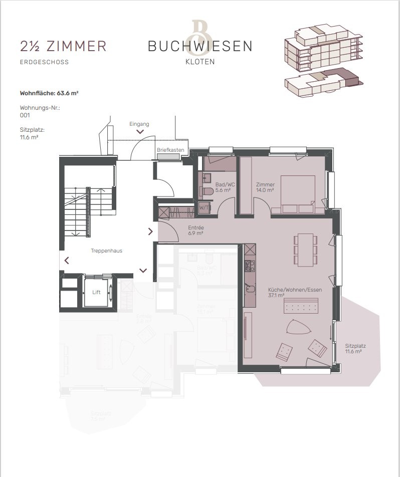 2 ½ rooms apartment, Foto 5 von 5